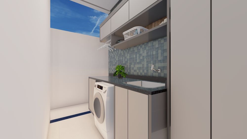 Planta de Casa de Andar com Quatro Quartos, Terreno 10x20 metros 