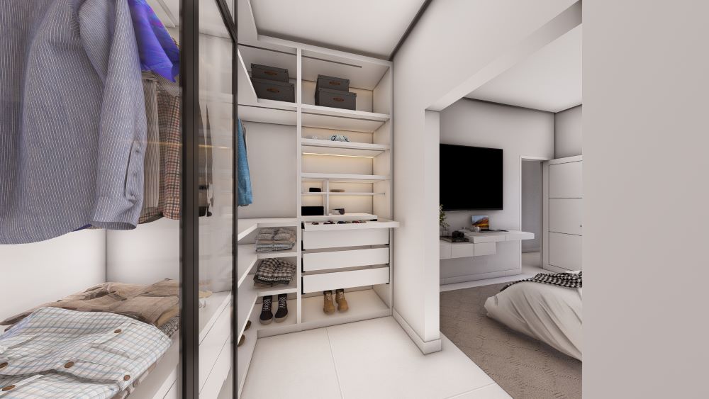 Projeto em Terreno de 10x30 Metros com Três Quartos 