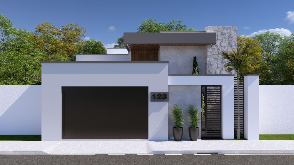 Planta de Casa em Terreno 10x20 Metros 