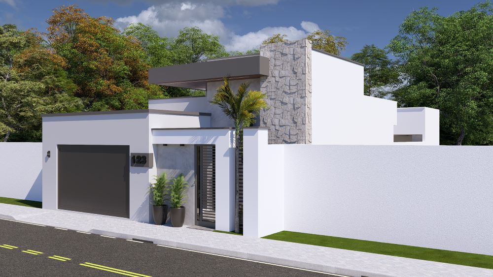 Planta de Casa em Terreno 10x20 Metros 