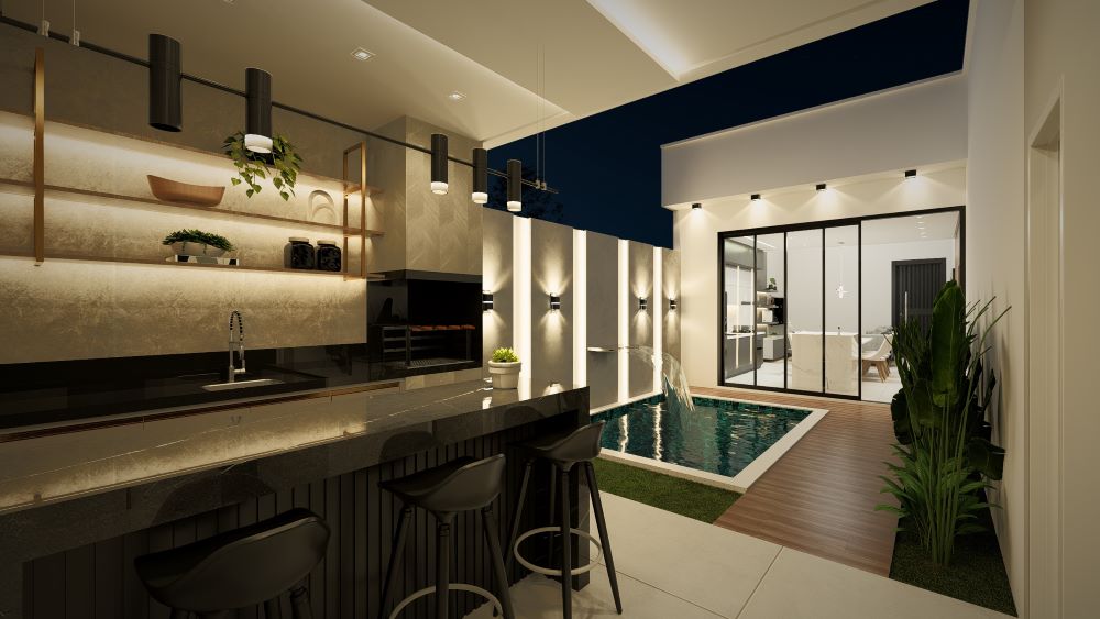 Planta de Casa em Terreno 10x20 Metros 