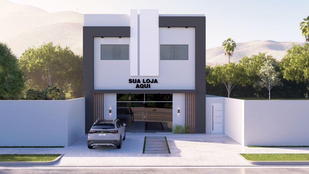 Projeto de Sobrado 10x25 com Kitnets e Ponto Comercial