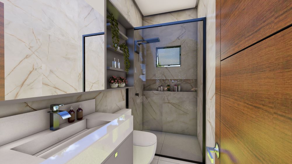 Projeto de Sobrado 10x25 com Kitnets e Ponto Comercial