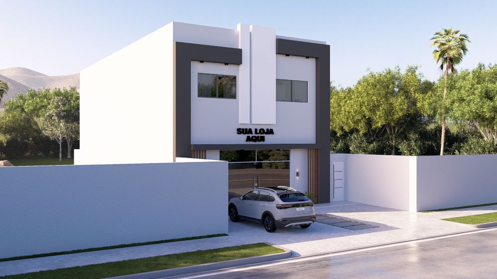 Projeto de Sobrado 10x25 com Kitnets e Ponto Comercial