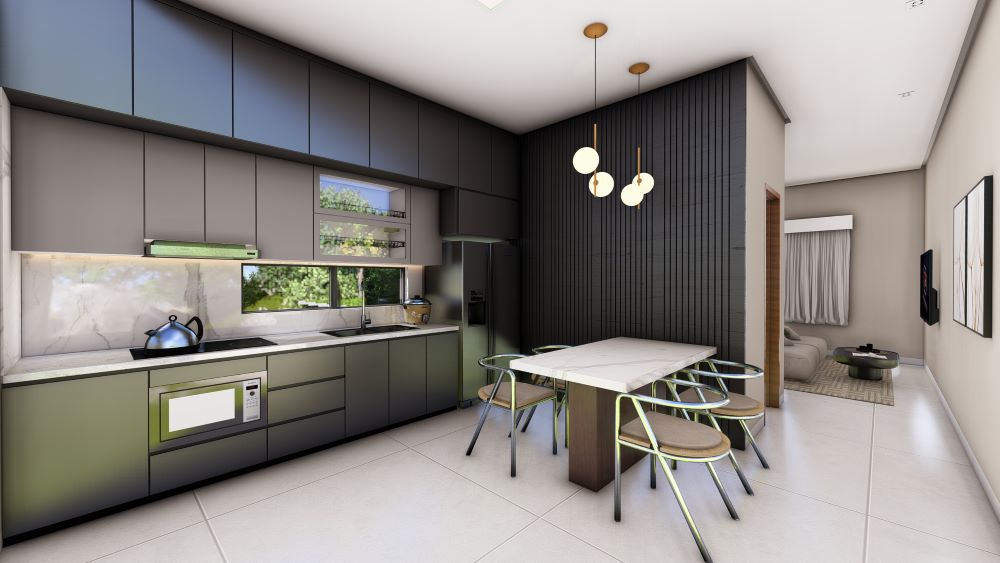 Projeto de Sobrado 10x25 com Kitnets e Ponto Comercial