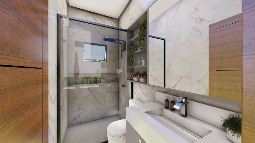 Projeto de Sobrado 10x25 com Kitnets e Ponto Comercial