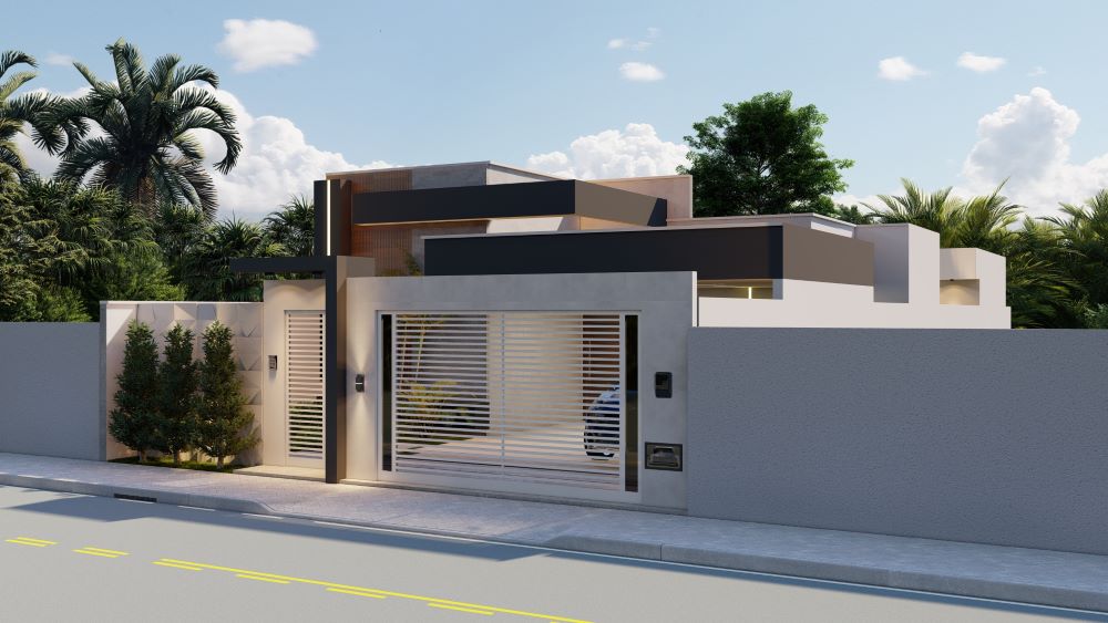 Planta de Casa Terreno 10x30 metros