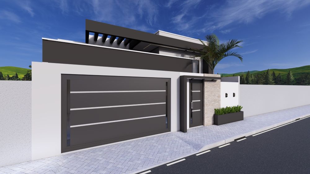 Planta de casa em Terreno 10x25 metros 