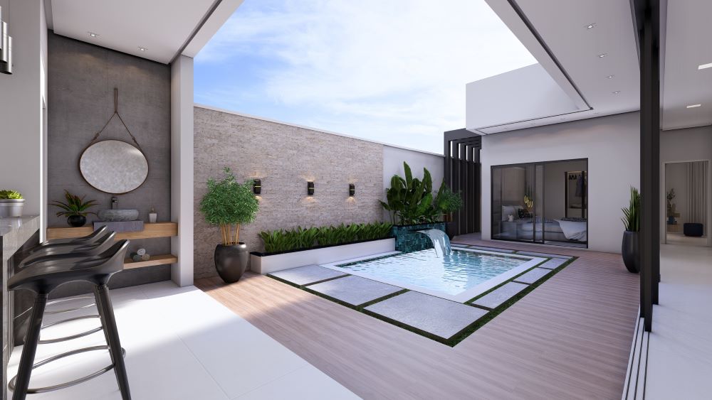 Planta de casa em Terreno 10x25 metros 