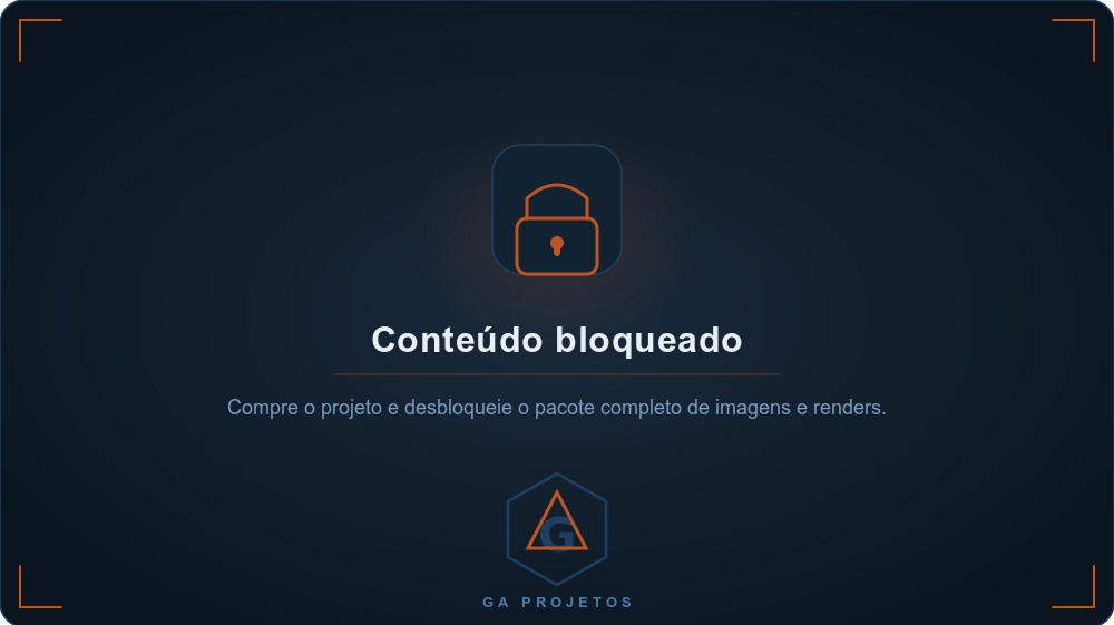 Planta de casa em Terreno 10x25 metros 