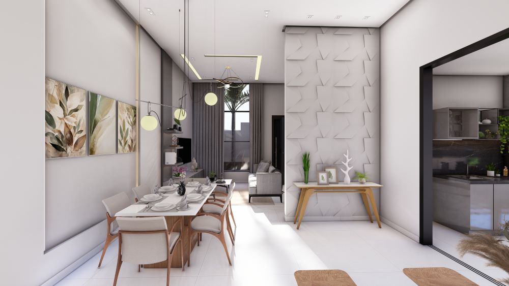 Planta de casa em Terreno 10x25 metros 